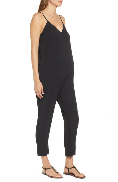 Shop Hatch Georgie Jumpsuit In Black