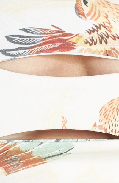 Shop Boys + Arrows Abetting Ava Cutout Bandeau Bikini Top In Bird