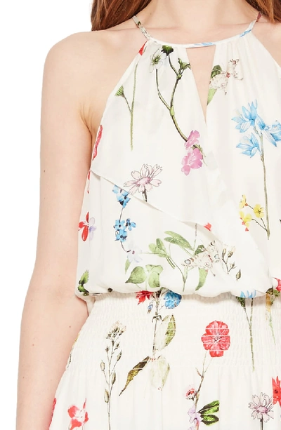 Shop Parker Herley Floral Silk Dress In Grass Gigi