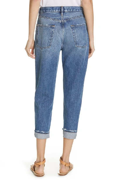 Shop Frame Le Pegged Cuffed Crop Jeans In Wiltern Suite