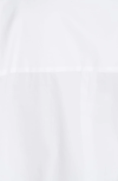 Shop Tibi Oversize Poplin Shirt In White