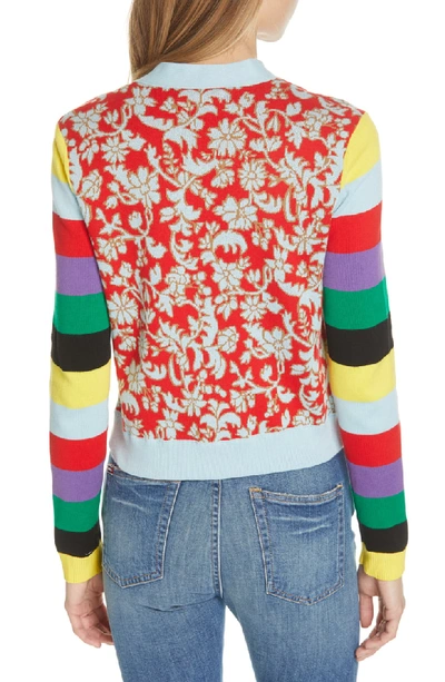 Shop Alice And Olivia Minako Cardigan In Multi