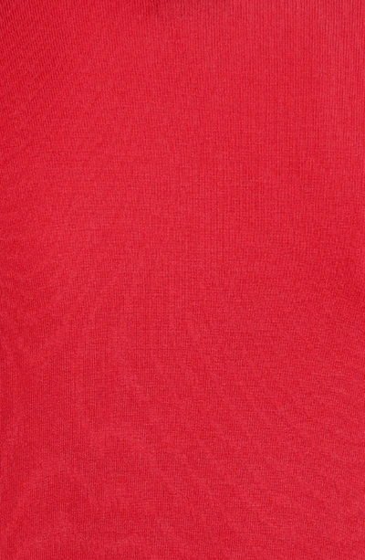 Shop Bobeau High/low Jersey Cardigan In Red