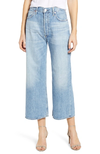 Shop Citizens Of Humanity Sacha High Waist Crop Wide Leg Jeans In Tularosa
