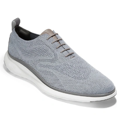 Shop Cole Haan 3.zer?grand Stitchlite Wingtip Sneaker In Grey Textile