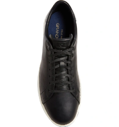 Shop Cole Haan Grandpro Tennis Sneaker In Black Leather