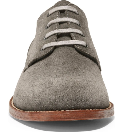 Shop Cole Haan Feathercraft Grand Derby In Magnet Leather