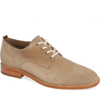 Shop Cole Haan Feathercraft Grand Derby In Desert Beige Leather