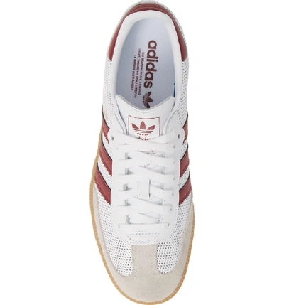 Shop Adidas Originals Samba Og Sneaker In White/ Burgundy/ Grey