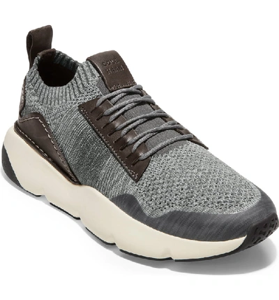 Shop Cole Haan Zerogrand All-day Trainer Sneaker In Grey/ Ivory Knit