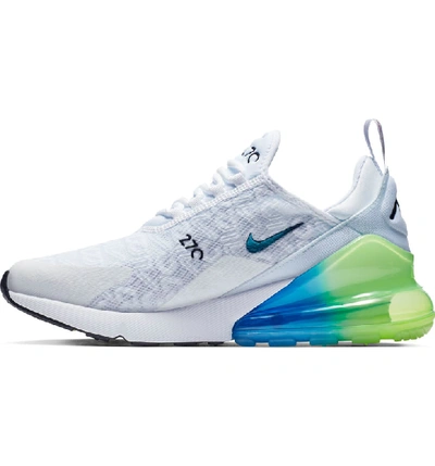 Shop Nike Air Max 270 Se Sneaker In White/ Lime Blast/ Blue