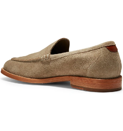 Shop Cole Haan Feathercraft Grand Venetian Loafer In Desert Beige Suede