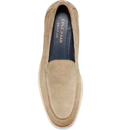 Shop Cole Haan Feathercraft Grand Venetian Loafer In Desert Beige Suede