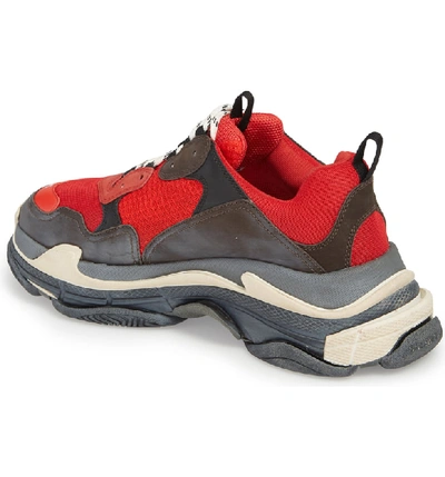 Shop Balenciaga Triple S Retro Sneaker In Rouge/ Black