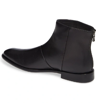 Shop John Varvatos Nyc Back Zip Boot In Black Leather
