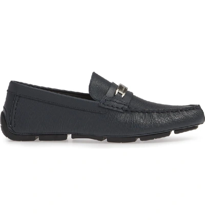 Shop Calvin Klein Kolton Driving Shoe In Dark Navy Leather
