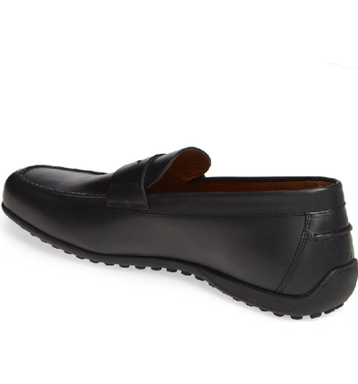 Shop Aquatalia Robby Water Resistant Driving Shoe In Black Leather