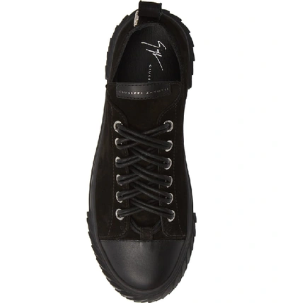 Shop Giuseppe Zanotti Double Lace Sneaker In Nero/ Black