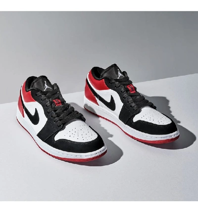 Shop Nike 'air Jordan 1 Low' Sneaker In Sail/ Gym Red/ Gold