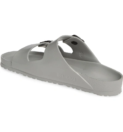 Shop Birkenstock Essentials - Arizona Eva Waterproof Slide Sandal In Seal Gray