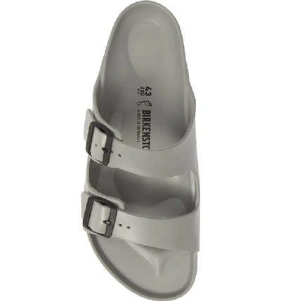 Shop Birkenstock Essentials - Arizona Eva Waterproof Slide Sandal In Seal Gray