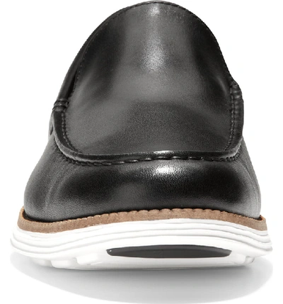 Shop Cole Haan Original Grand Loafer In Black/ Optic White Leather