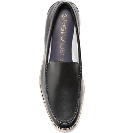 Shop Cole Haan Original Grand Loafer In Black/ Optic White Leather