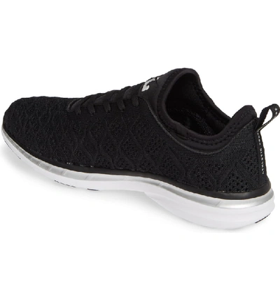 Shop Apl Athletic Propulsion Labs Techloom Phantom Running Shoe In Black/ Metallic Silver