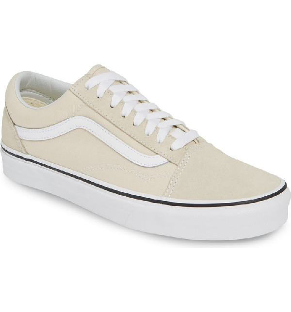 vans old skool birch & true white