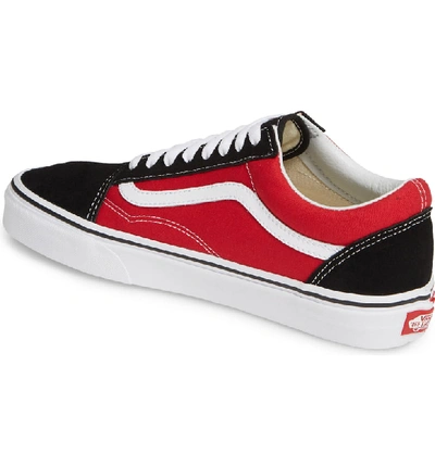 Shop Vans Old Skool Sneaker In Black/ Racing Red