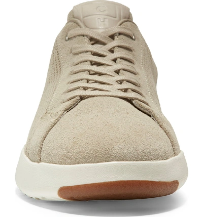 Shop Cole Haan Grandpro Tennis Sneaker In Beige Suede