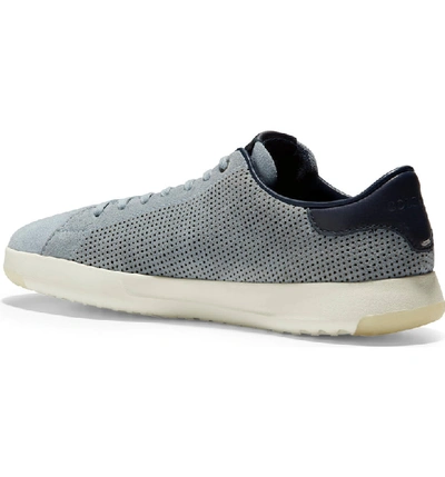 Shop Cole Haan Grandpro Tennis Sneaker In Zen Blue Suede