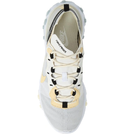 Shop Nike React Element 55 Sneaker In White/ Pale Vanilla/ Black