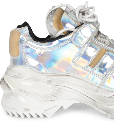 Shop Mm6 Maison Margiela Maison Margiela Retro Fit Sneaker In America Silver