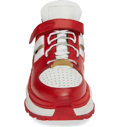 Shop Mm6 Maison Margiela Maison Margiela Retro Fit Sneaker In White/ Red