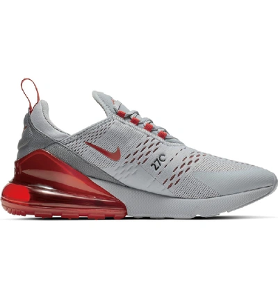 Shop Nike Air Max 270 Sneaker In Wolf Grey/ Red/ Ember Glow