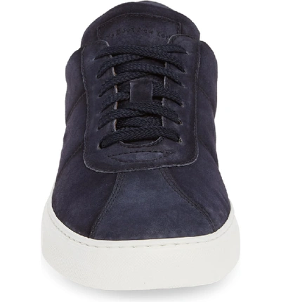 Shop To Boot New York Charger Low Top Sneaker In Blue Suede/ Leather