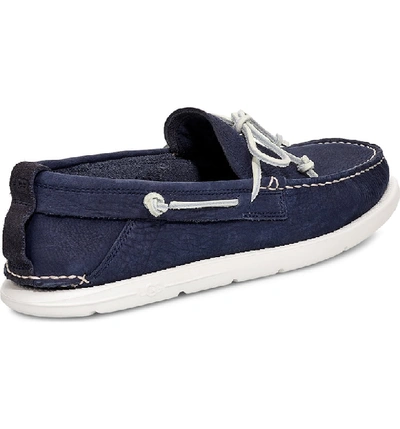 Shop Ugg Beach Moc Boat Shoe In True Navy