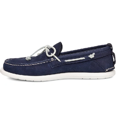 Shop Ugg Beach Moc Boat Shoe In True Navy