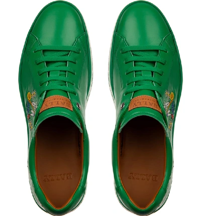 Shop Bally Anistern Sneaker In Dark Emerald
