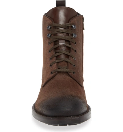 Shop To Boot New York Athens Plain Toe Boot In Brown Suede