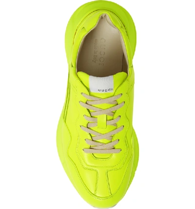 Shop Gucci Rhyton Sneaker In Yellow