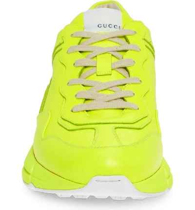 Shop Gucci Rhyton Sneaker In Yellow