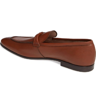 Shop Ferragamo America Bit Loafer In Cuoio Hickory