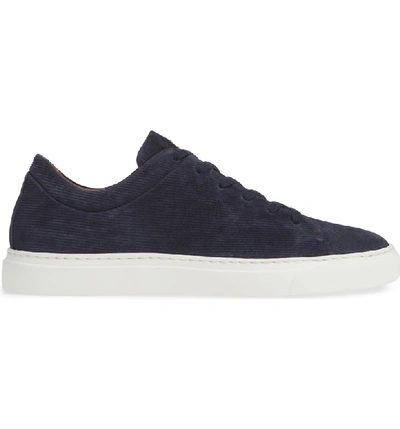 Shop Aquatalia Alaric Sneaker In Navy Suede