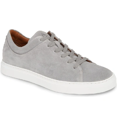 Shop Aquatalia Alaric Sneaker In Light Grey Suede