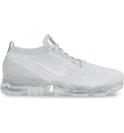 Shop Nike Air Vapormax Flyknit 3 Sneaker In White/ Pure Platinum