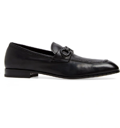 Shop Ferragamo Asten Bit Loafer In Nero