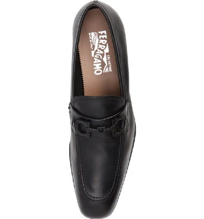 Shop Ferragamo Asten Bit Loafer In Nero