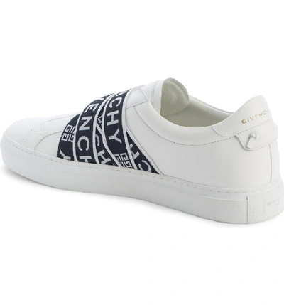 Shop Givenchy Urban Street Slip-on In White/ Black